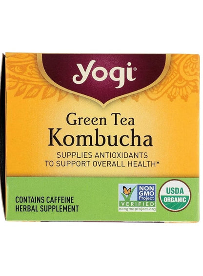 YOGI Green Tea Kombucha - Refreshing Antioxidant Blend