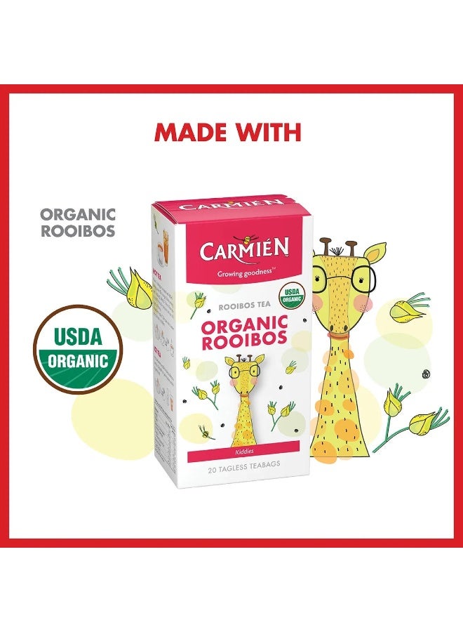 Carmién Organic Rooibos Tea - Caffeine-Free Herbal Delight