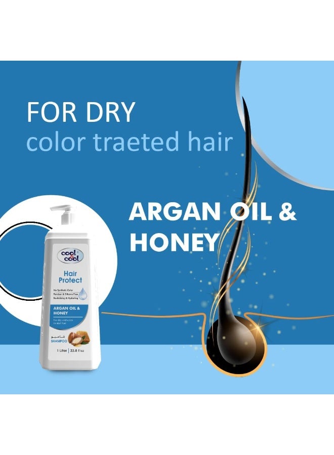Cool & Cool Argan Oil & Honey Shampoo 1 L