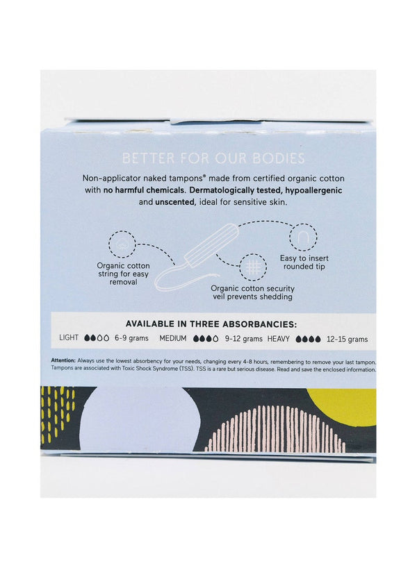 &SISTERS Organic Cotton Heavy Tampons 14 Pack