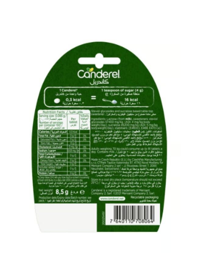 Canderel Green Stevia 100 Tablets