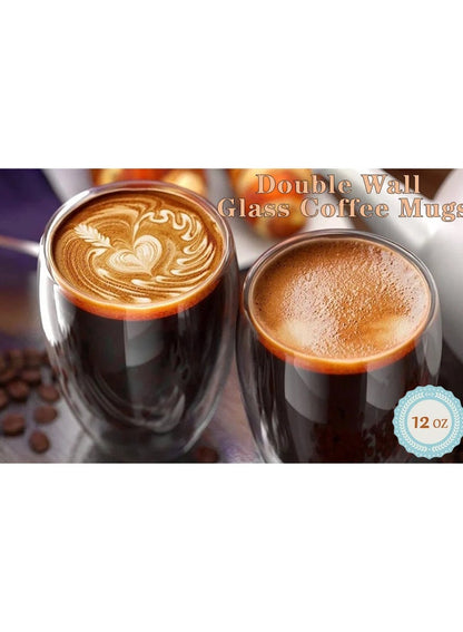 Cuisine Art Double Wall Glass Cup Set 350ml