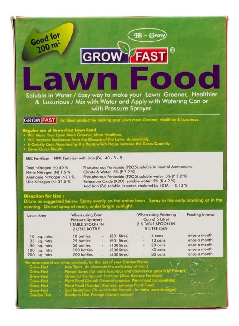 GROW FAST Lawn Food 1Kg - Premium Grass Fertilizer