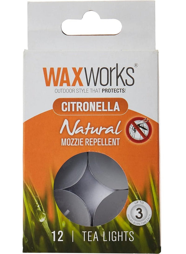 Waxworks Citronella Tea Lights 12Pcs