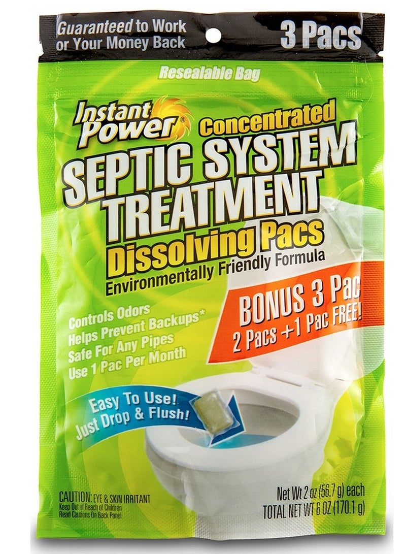 Instant Power Septic System Treatment Pacs