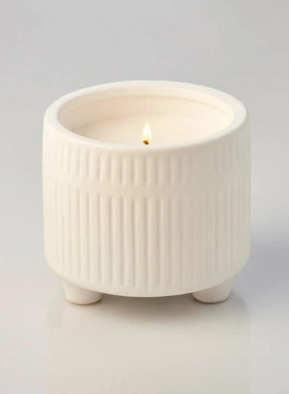 Waxworks Citronella Candle - Ceramic Ripple Pot