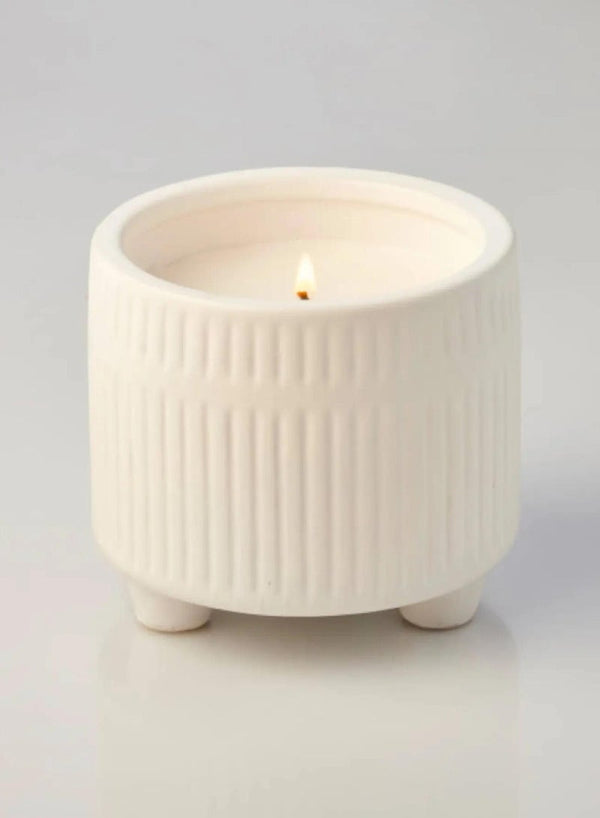 Waxworks Citronella Candle - Ceramic Ripple Pot