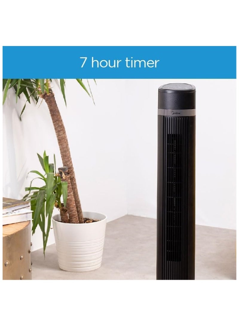 Midea Tower Fan with Remote Control - Black