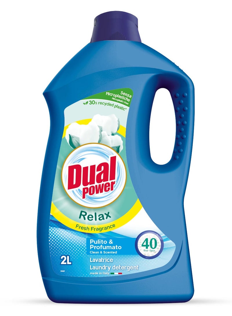 Dual Power Laundry Liquid Fresh Scent 2L