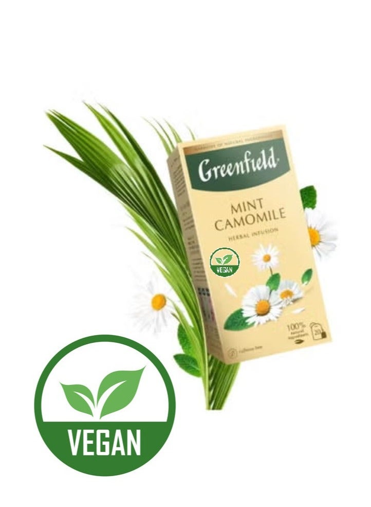 Greenfield Mint Camomile Herbal Infusion Tea