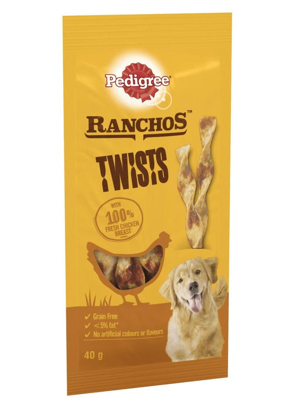 Pedigree Ranchos Twist Dog Treats With Chicken