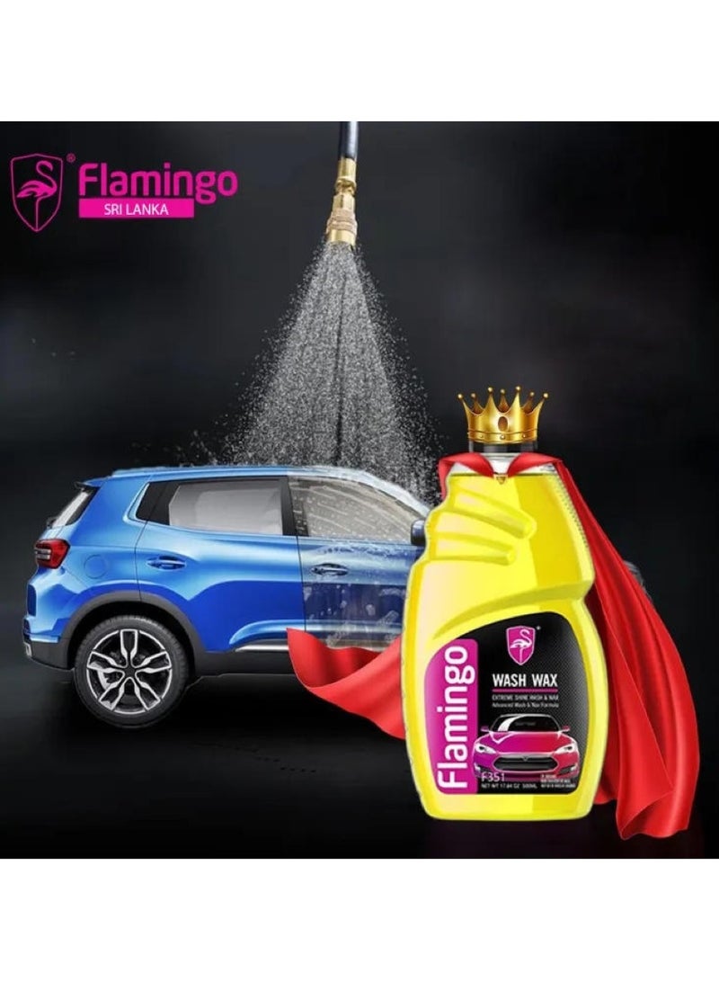 Flamingo Wash Wax Shine 500 ML