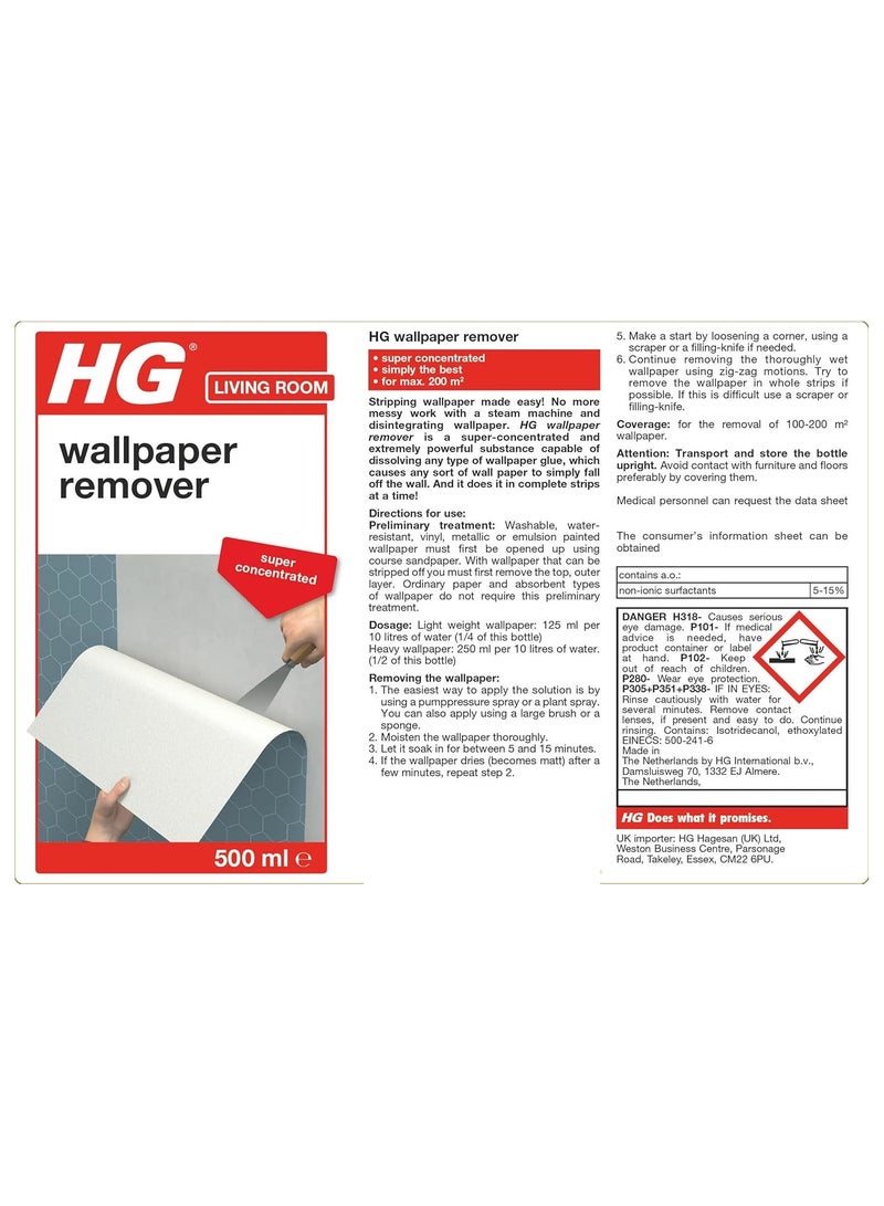 HG Wallpaper Remover 500 ML - Premium Quality