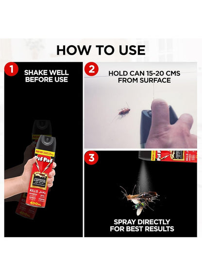 Pif Paf Cockroach & Ant Killer Spray 400 ML