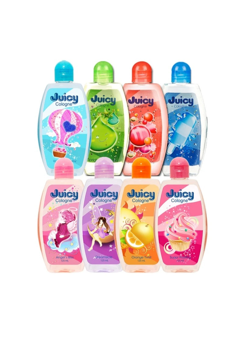 juicy cologne,angels bliss,yet long,cool dry,light yet,skin keep,keep away,dry place,scent long,daily wear,place away,onto pulse,make every,bliss 125ml,soft fruity