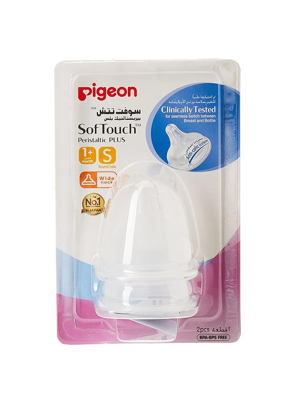 Pigeon Soft Touch Peristaltic Wide Neck Nipple