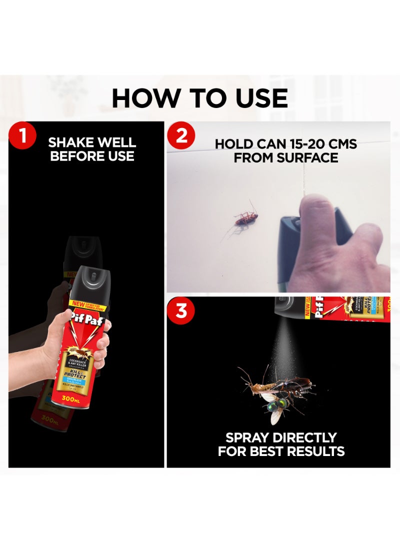 Pif Paf Cockroach & Ant Killer Spray 300ml