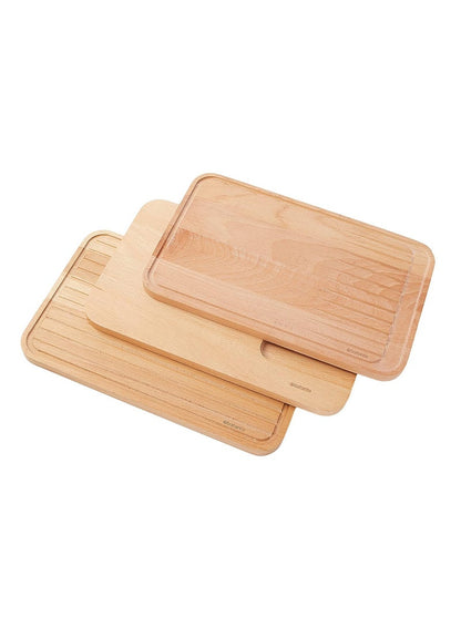 Brabantia 3 Piece Wooden Chopping Board Set