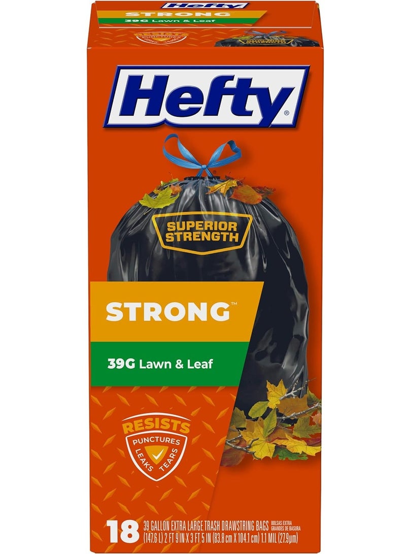 Hefty Ultra Strong Lawn And Leaf Trash Bags