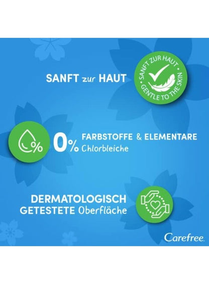 Carefree Cotton Feel Panty Liners - 56 Pieces