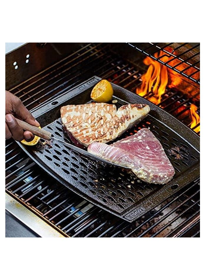 Lodge Cast Iron Grill Topper 15x12 inch