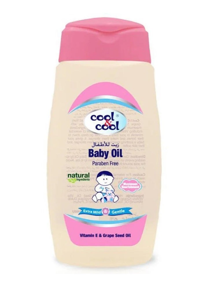Cool & Cool Paraben Free Baby Oil 250 ML