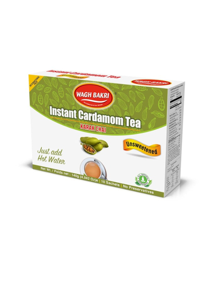 140g usage, added sugar, cardamom tea, cardamom tea unsweetened, cup add, instant cardamom, instant cardamom tea, loved ones, ones key, place one, tea lovers, tea quick, tea unsweetened, total 140g, wagh bakri
