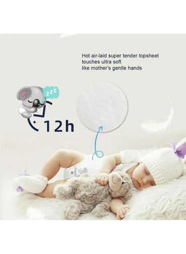 Aiwibi Premium Ultra-Thin Premium Baby Tape Style Diapers 72 Pieces Size 2 Small