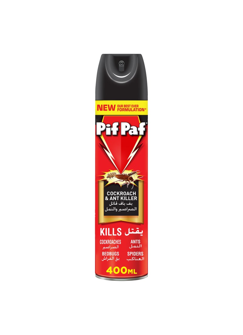 Pif Paf Cockroach And Ant Killer Spray 400ml