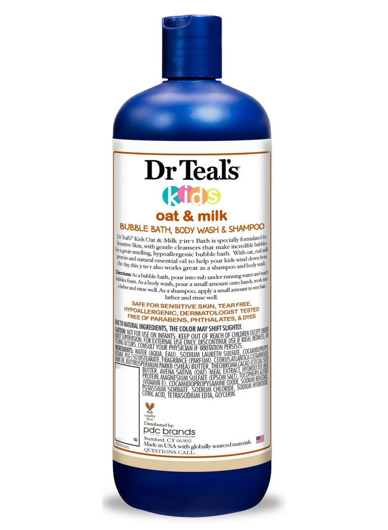 Dr Teal's Kids 3 In 1 Bath Wash Shampoo