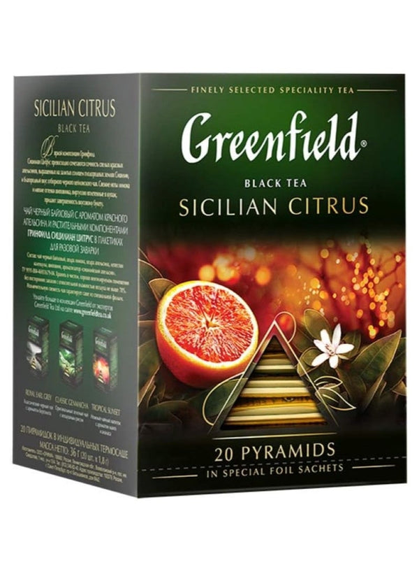 Greenfield Sicilian Citrus Black Tea 20 Bags