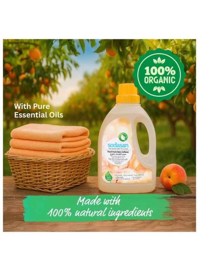 Sodasan 100% Natural Peach Fresh Fabric Softener 750 ML