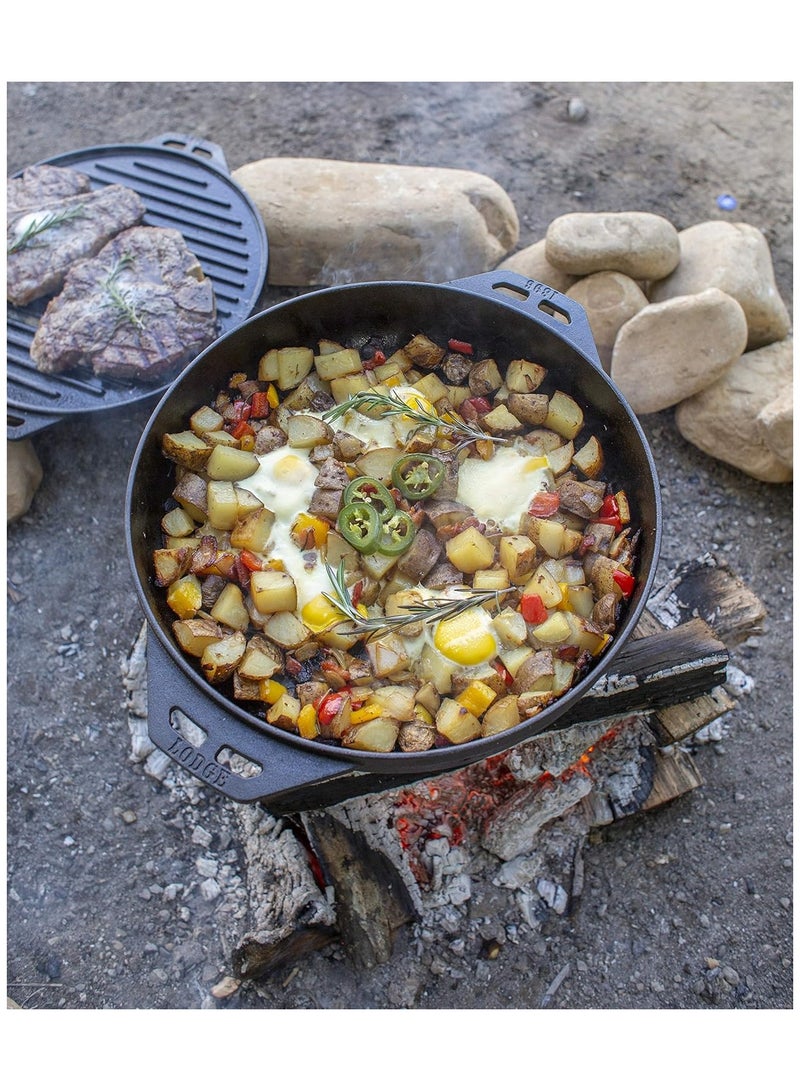 Lodge Cast Iron Cook-It-All Pan 14 Inch