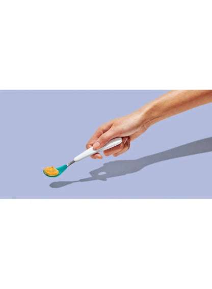 OXO Tot Feeding Spoon Set - Soft Silicone Teal