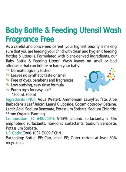 Friendly Organic Baby Bottle Wash 500 ML