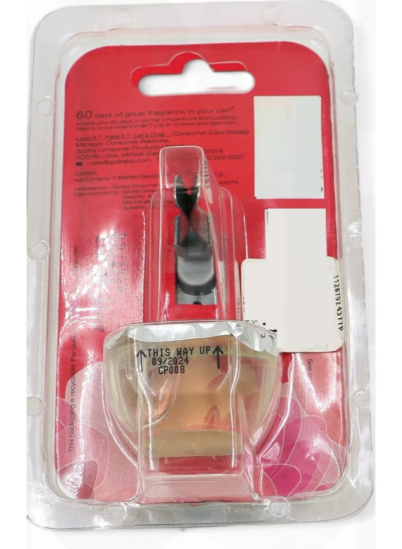 Godrej Aer Click Car Vent Air Freshener - Petal Crush Pink