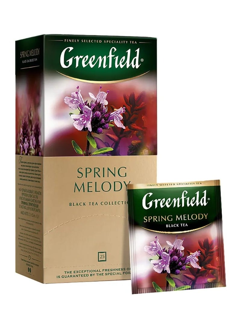 Greenfield Spring Melody Black Tea Bags - 25 Count