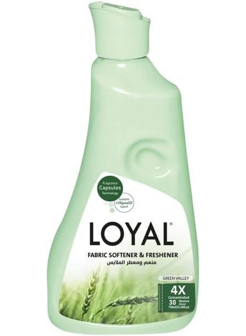 Loyal Concentrated Fabric Softener Green Valley 750 ML