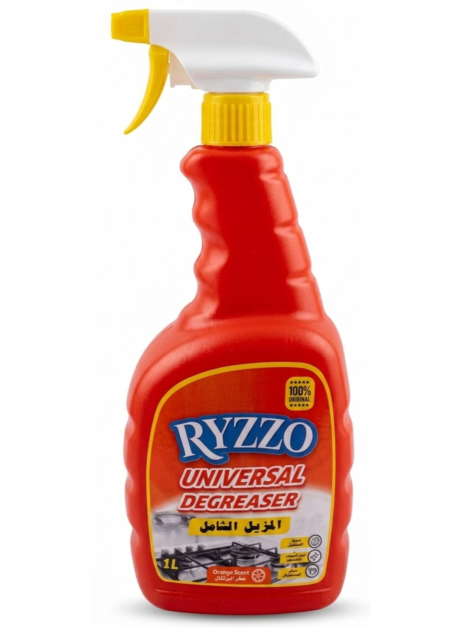 all purpose, cool dry, dry place, every day, multi purpose, note keep, oil grease, oil grime, orange scent, orange scent universal, ryzzo, scent universal, scent universal degreaser, tough oil, universal degreaser