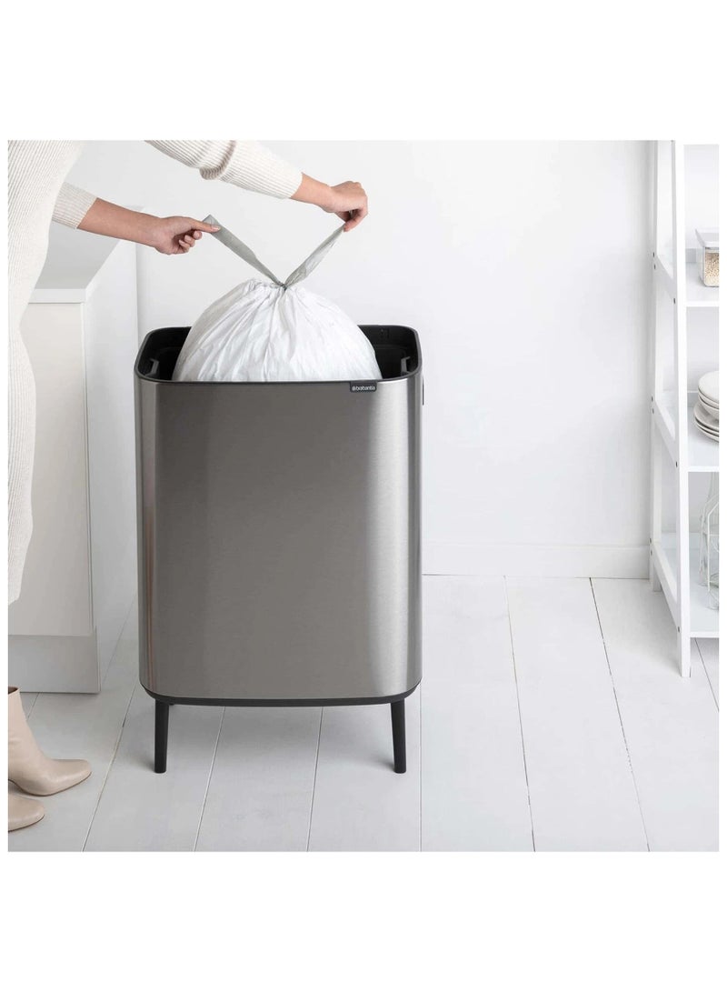 Brabantia Fingerprint Proof Touch Bin 60L Matt Steel
