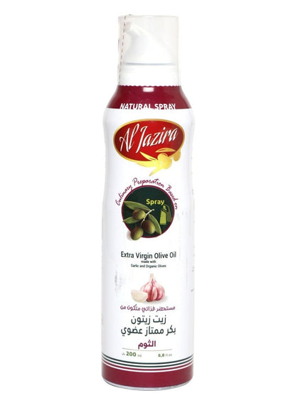 Garlic-Infused Olive Oil Spray 200 ML - Al Jazira