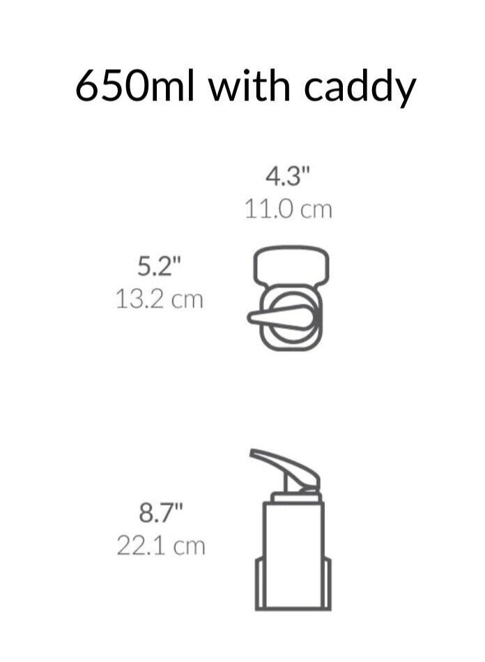 Simplehuman Brushed Nickel Push Pump with Caddy