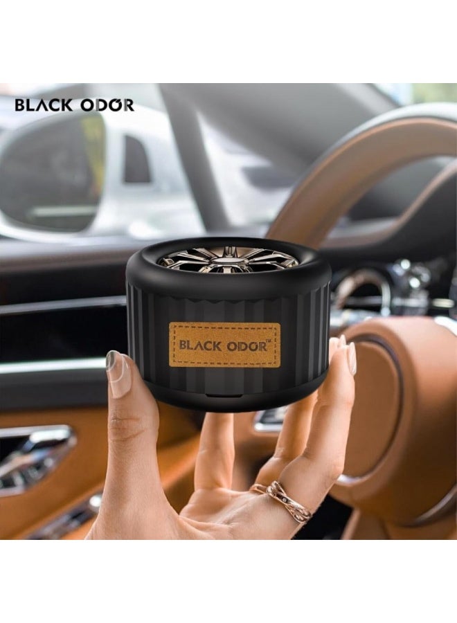 Elegant BLACK ODOR Lucky Wheel Car Air Freshener