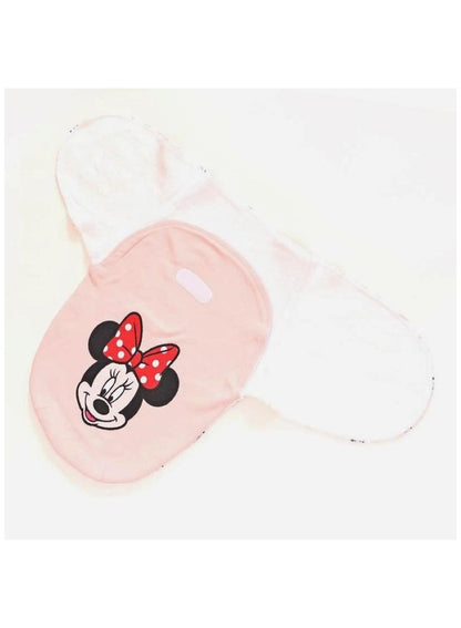 Disney Baby Swaddle White Pink - Premium Baby Bedding