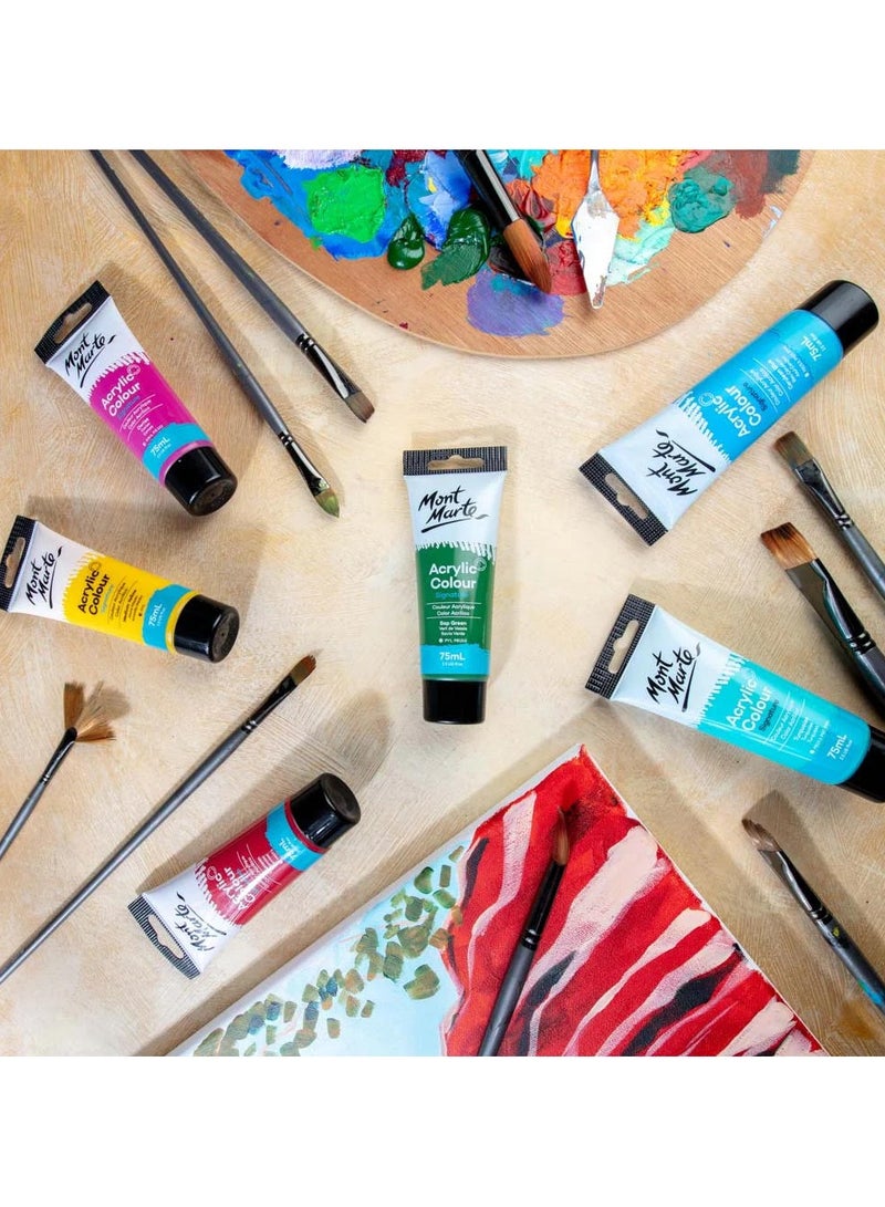 Mont Marte Acrylic Paint Sap Green 75ML Tube