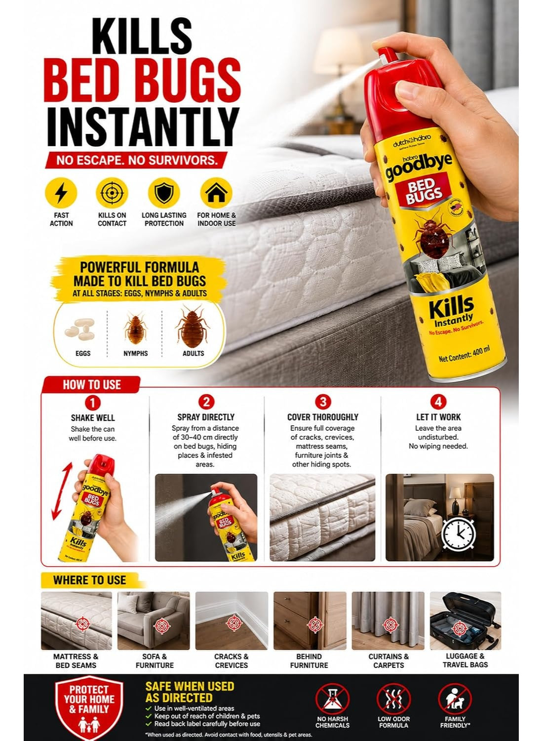 bed bug, bed bugs, bug eggs, bugs may, cool dry, dutch & habro, goodbye bed, goodbye bed bugs, habro goodbye, habro goodbye bed, home key, insects killer, insects killer spray, kill bed, killer spray