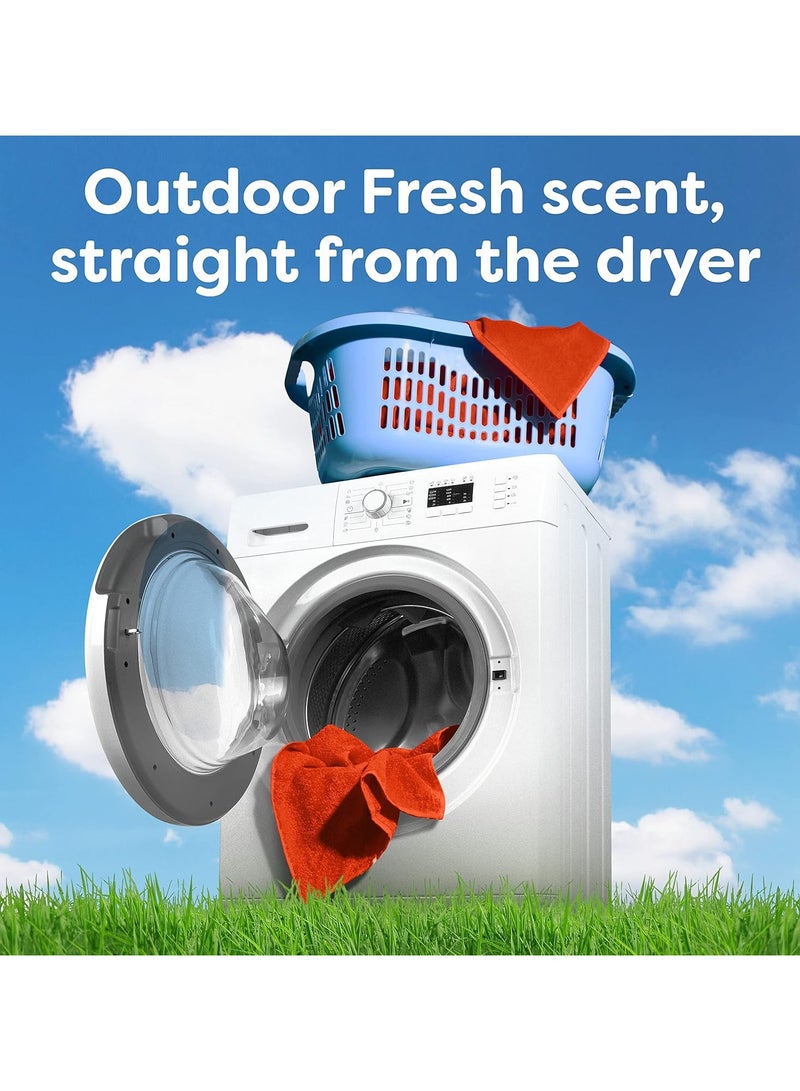 Bounce Fabric Softener Sheets 80 Count - Outdoor Fresh