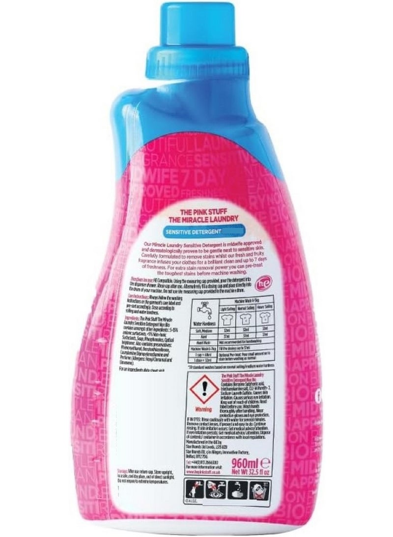 Star Drops The Pink Stuff The Miracle Laundry Sensitive Liquid 960 ML