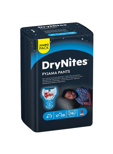 HUGGIES DryNites Pyjama Pants for Bed Wetting, 4-7 Years