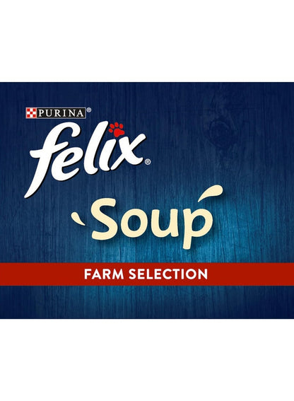 PURINA Felix Soup Tender Strips with Beef Chicken Lamb